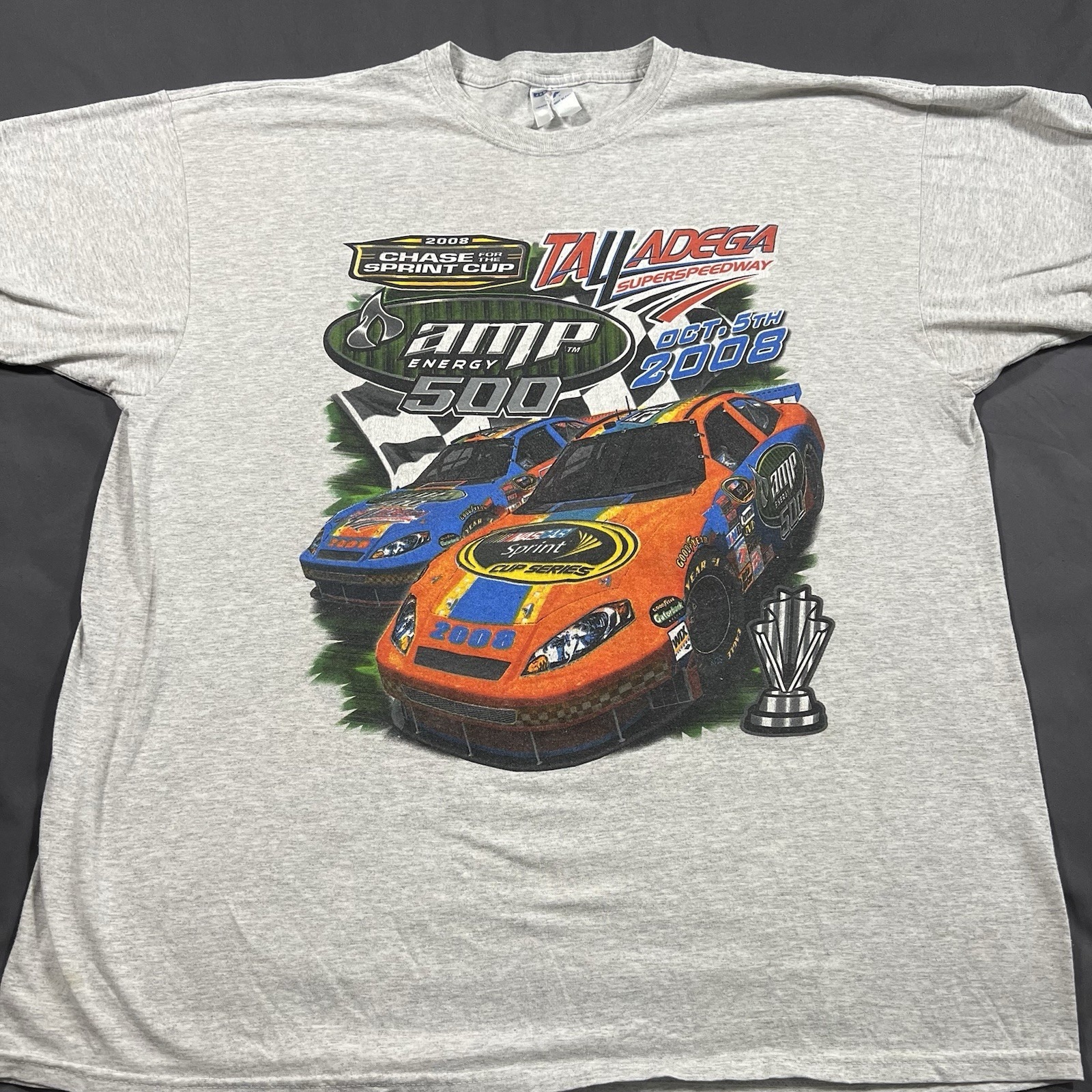 Nascar Talladega Superspeedway 2008 Sprint Cup Graphic Shirt Size Xl Y2k